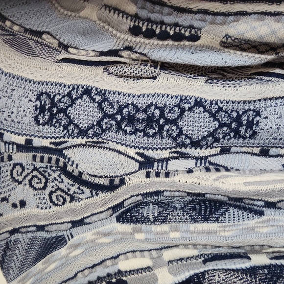 Coogi Australian XL Casmere Silk Pullover Tones of Blue Sweater Vintage 90s - Picture 12 of 12